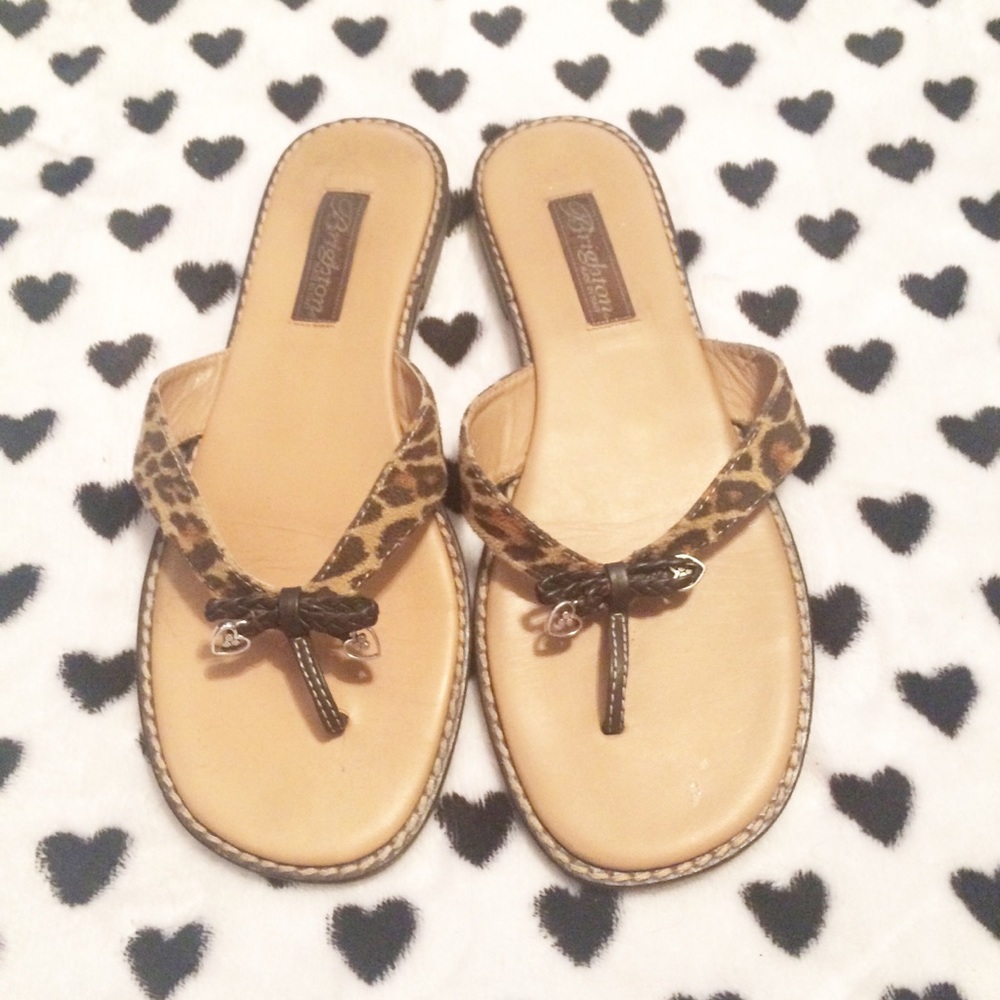 Brighton Ofelia Sandals Leopard Size 8.5